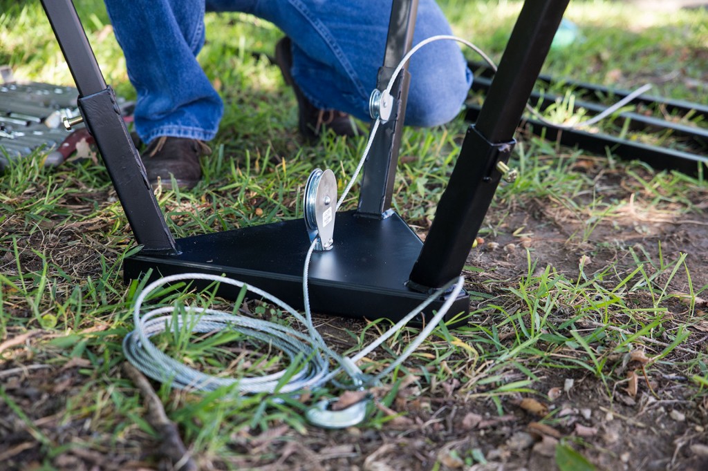 Deer Feeder Tripod Legs Deer Feeder Square Tubing Tripod Sweeney
